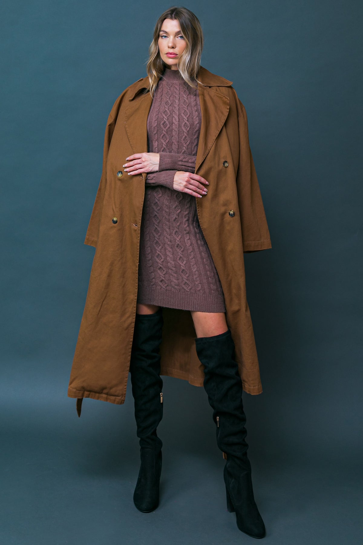 KEEPER OF MY HEART TWILL TRENCH COAT Flying Tomato